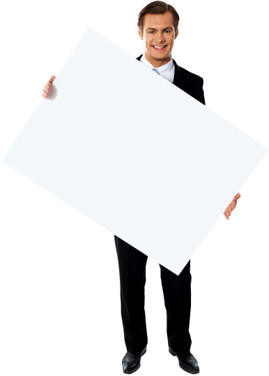 Free Png Businessmen Holding Banner Png Images Transparent - Portable Network Graphics (480x593), Png Download