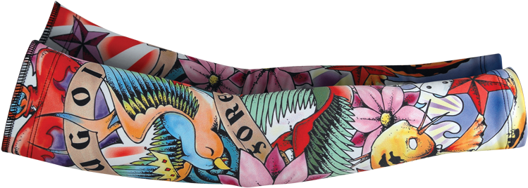 I Love Tattoos But I Couldn't Ever Imagine Covering - Tattoo Arm Warmers Cycling (833x299), Png Download