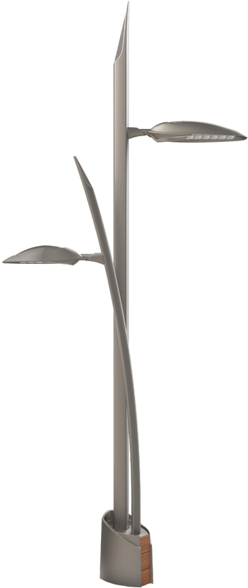 Pole - Lamp (500x1182), Png Download