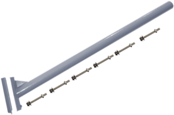 Street Light Pole Arm (600x600), Png Download