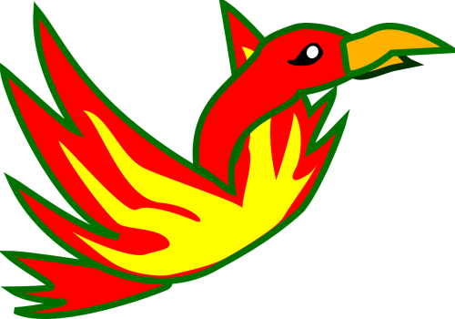 Phoenix,bird Of - Clip Arts (500x350), Png Download