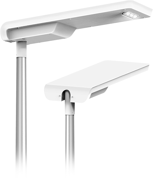 Solar Street Lighting Pole Before Integration With - Gadget (575x645), Png Download