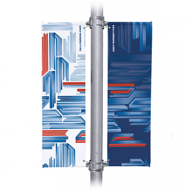 Street Banner Plus Option - Light Pole Banners New York (385x385), Png Download