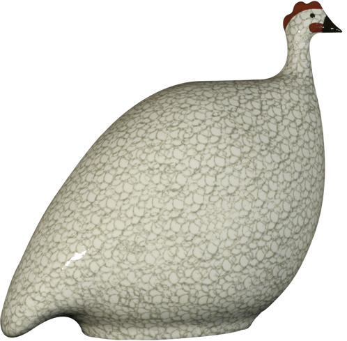 Delicate Grey Ceramic Base With Chic White Speckling - Guineafowl (498x489), Png Download