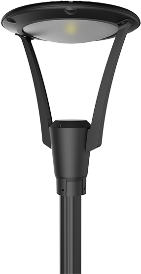 Smart Pole Top Led Fixture - Cob Led Garden Lamp (890x620), Png Download