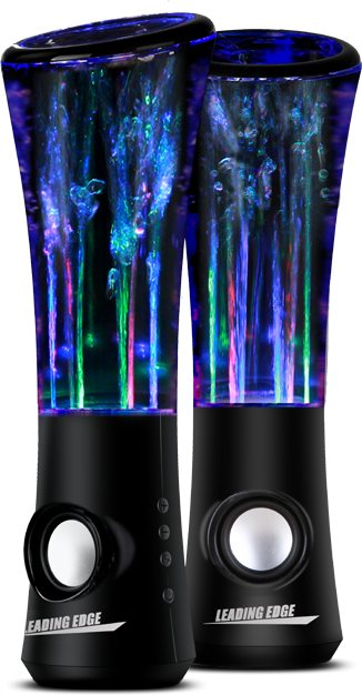 These Are The Coolest And Most Unique Speakers On The - Leading Edge X3 Water Dancing Speaker - White (326x626), Png Download