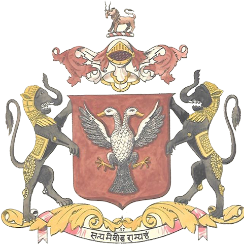 Coat Of Arms Mysore Wadiyars - Mysore Wodeyar Emblem (480x640), Png Download