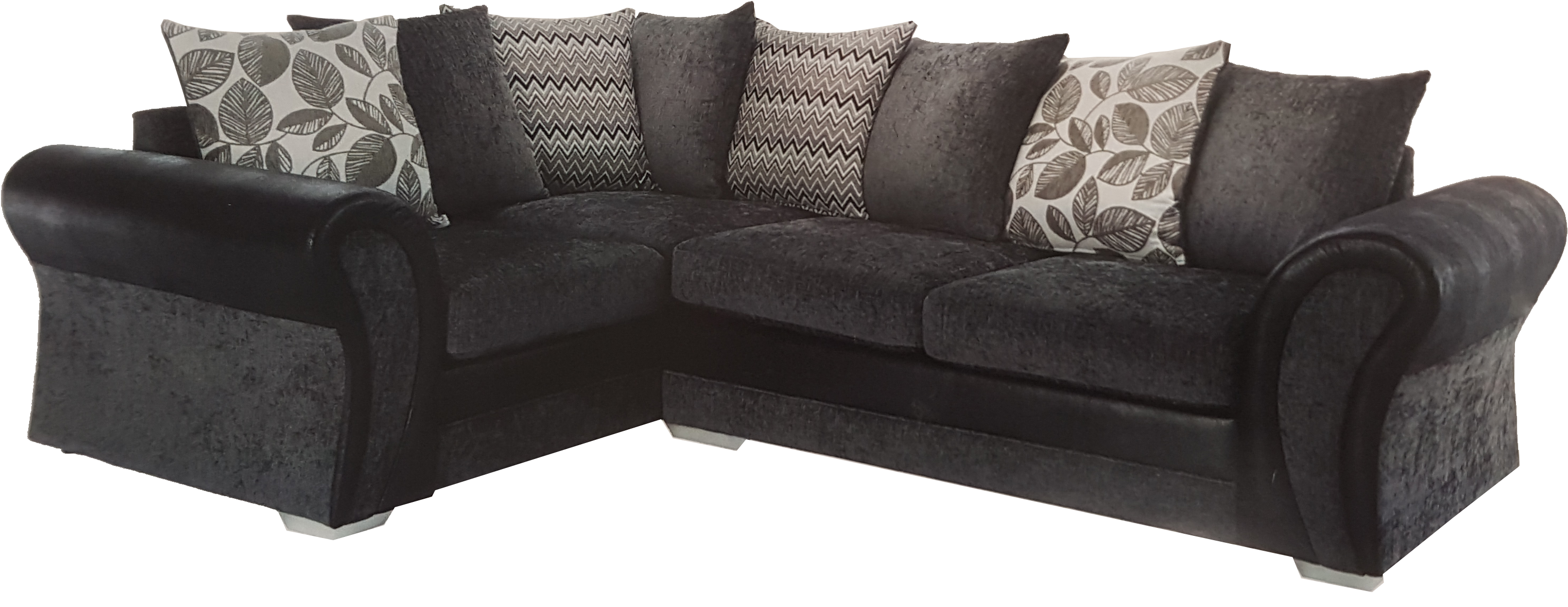 Ecksofa Starlet Home & Haus Farbe: Schwarz Und (3016x1184), Png Download
