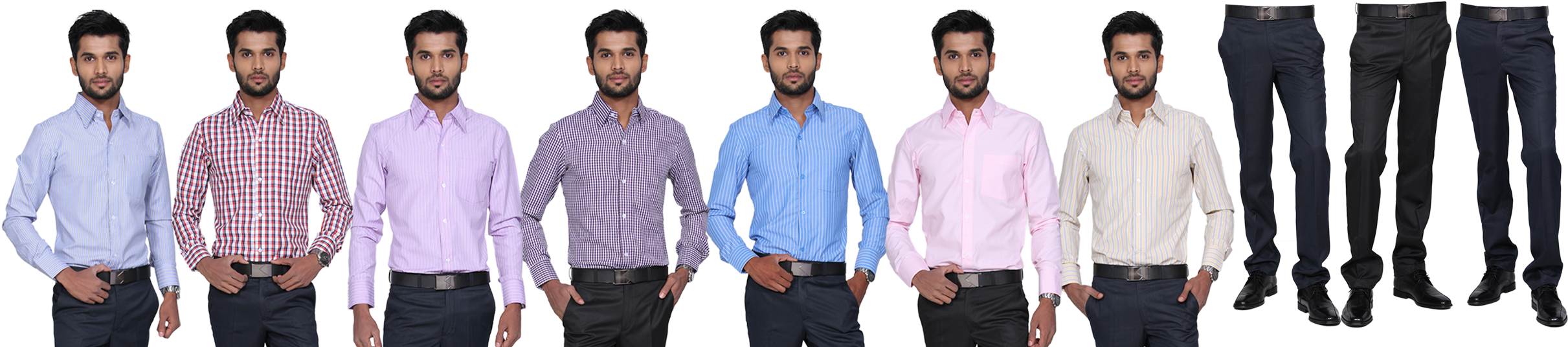 Tommy Hunter Harry 10 Pcs Mens Dress Materials - Clothing (2500x658), Png Download