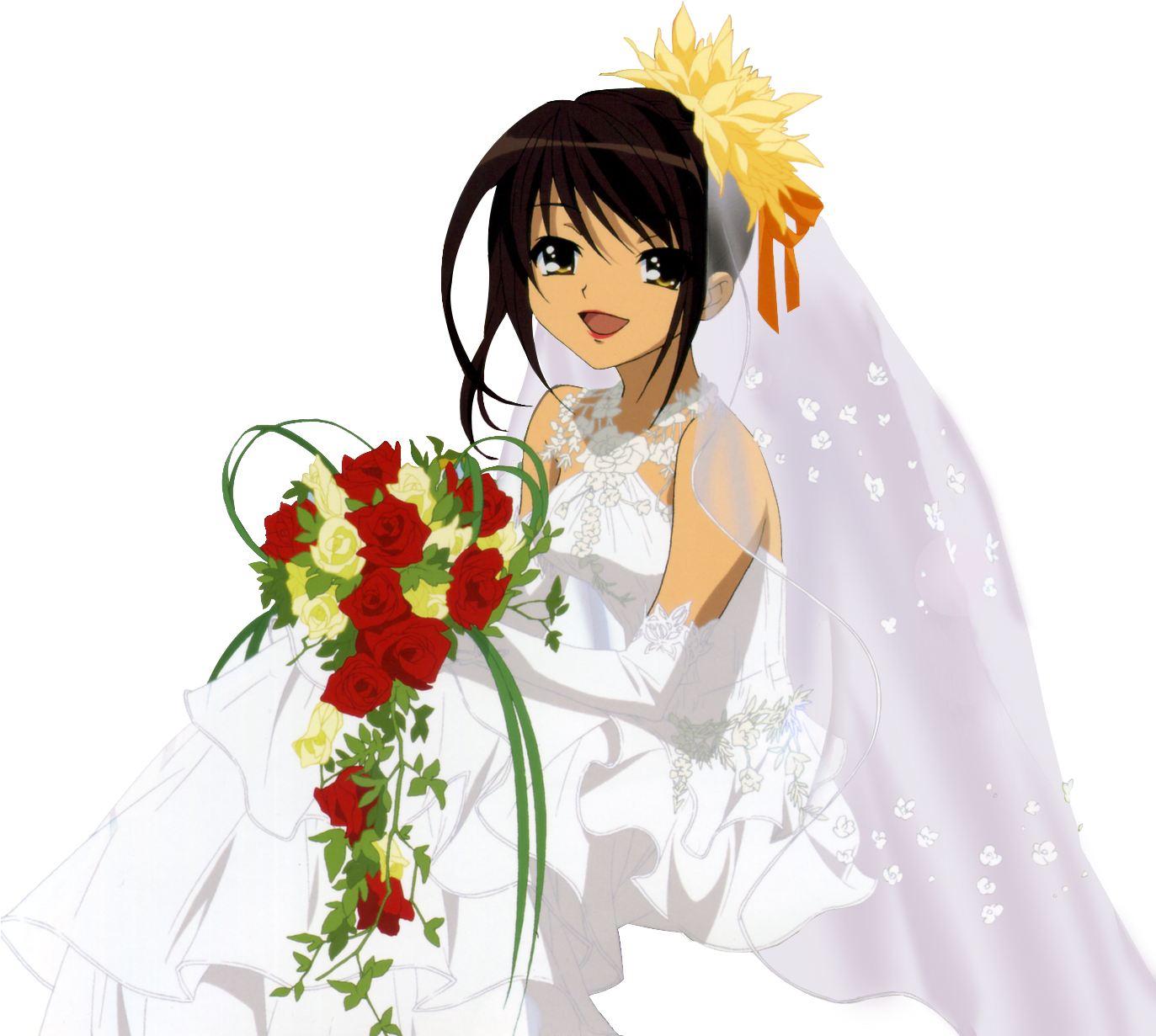 Download Png - Haruhi Suzumiya (1372x1350), Png Download