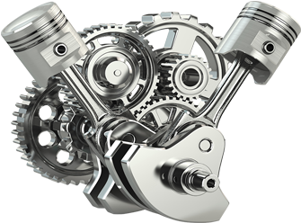 Pistons And Gears Art (360x360), Png Download