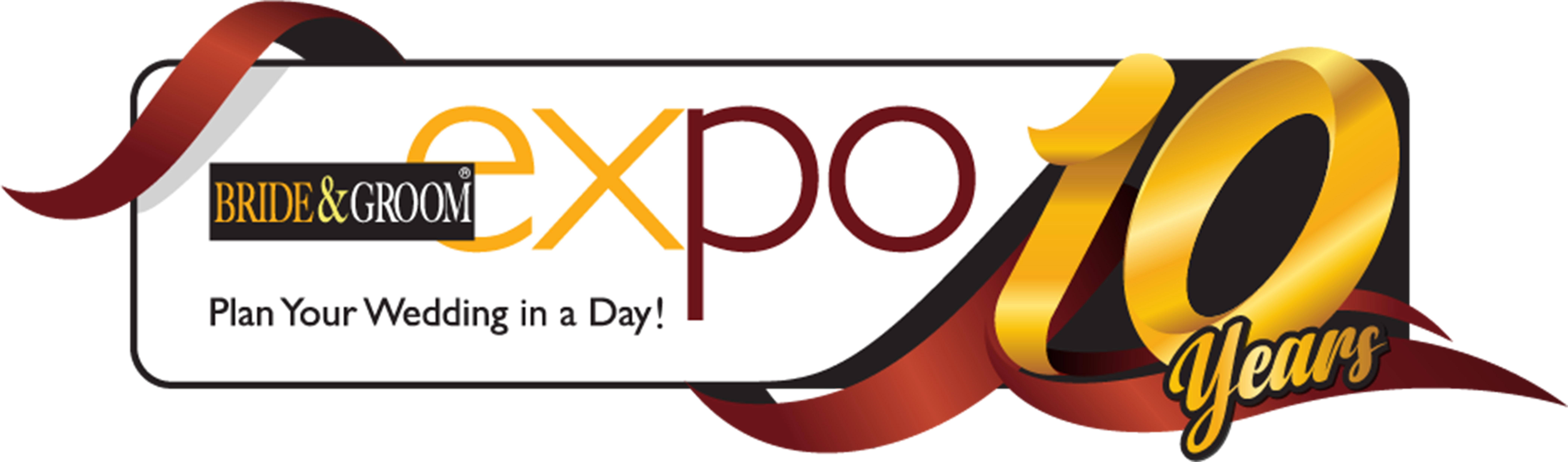 Bride & Groom Expo - Wedding (8559x2571), Png Download