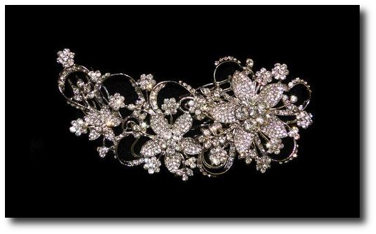 Pin In Bridal Hairpiece - Tiara (530x330), Png Download