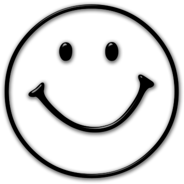 Happy Face Clip Art Black And White - Smiley Face Clipart Png (420x420), Png Download