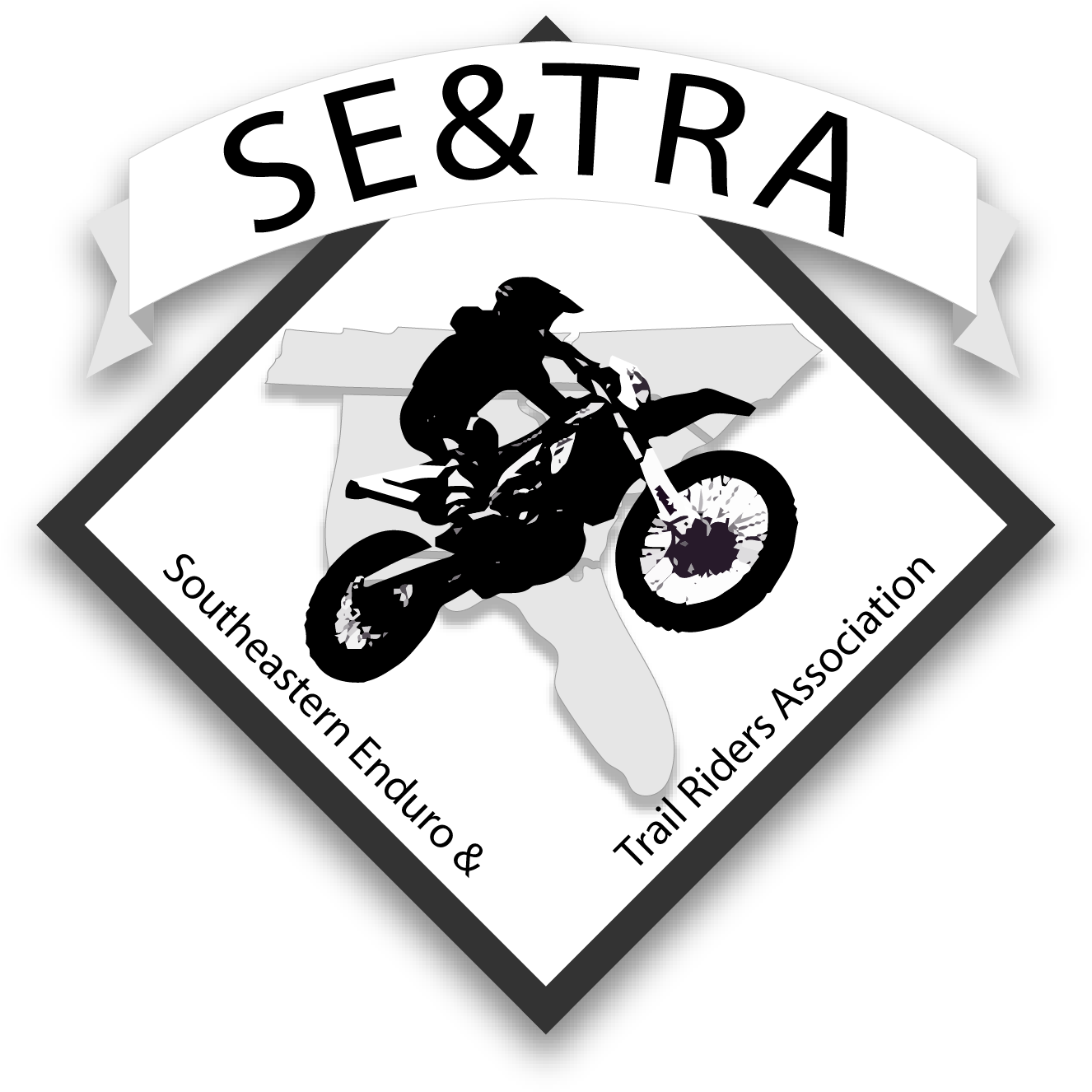 Advertisement - Dirt Bike Dirtbike Silhouette Double Blank Electrical (1367x1367), Png Download
