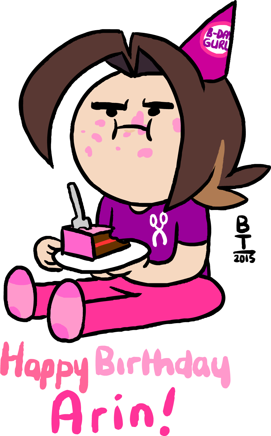 Happy Birthday Arin By Wazzaldorp-d8cuy1j - Happy Birthday Arin (933x1499), Png Download