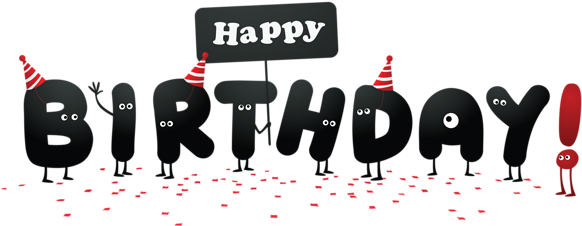 Png Happy Birthday Images Hd (600x249), Png Download