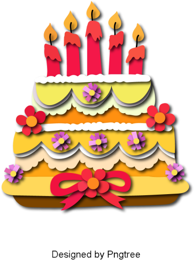 Cartoon Happy Birthday Cake Pattern Design, Simple, - Birthday Cake (640x640), Png Download