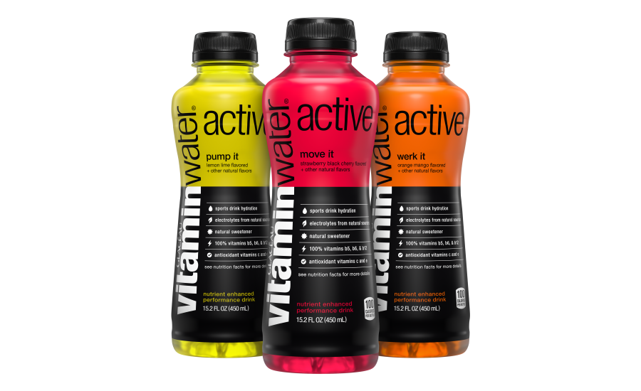 Vitaminwater Active Orange Mango Drink - Glaceau Vitamin Water Active Strawberry Black Cherry (900x550), Png Download