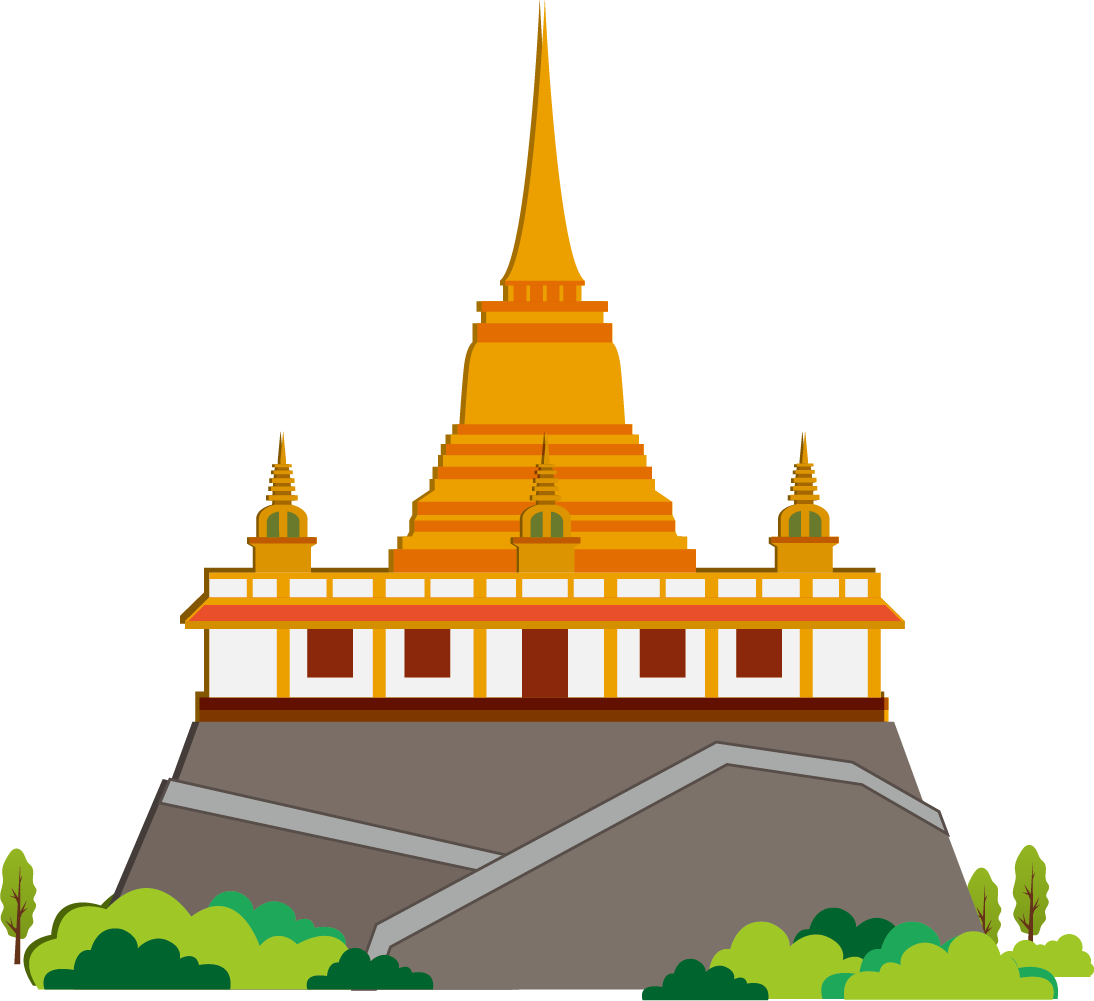 Thailand Clip Art Golden Transprent Png Free - Thailand Clip Art Png (1094x1001), Png Download