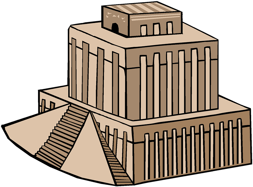 Jain Temple Clipart 4 By Belinda - Ziggurat Clipart (917x720), Png Download