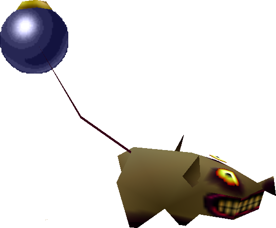 Real Bombchu - Legend Of Zelda Majora's Mask Bombchu (566x468), Png Download