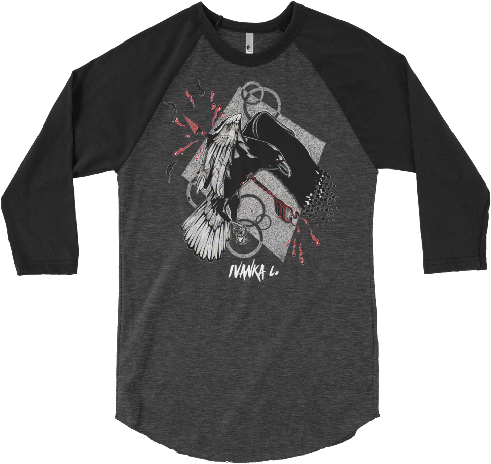 Arrow Crow Impact 3/4 Sleeve Crew T-shirt - Nasa Shirt I Need My Space Youth Raglan (1000x1000), Png Download