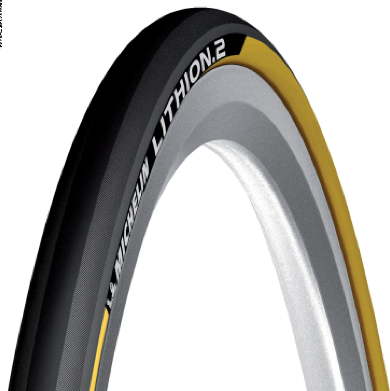 Biketech Bike Techmichelin Lithion 2 Jaune Tyre 360 - Michelin Lithion 2 Road Bike Tyre (1300x1300), Png Download
