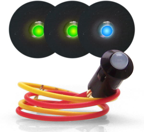 3 12v Led Dash Indicator Lights - Led Dash High Beam And Turn Signal Light (600x600), Png Download