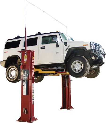 Two Post Lift Features - Electric 2 Post Car Lift (500x550), Png Download
