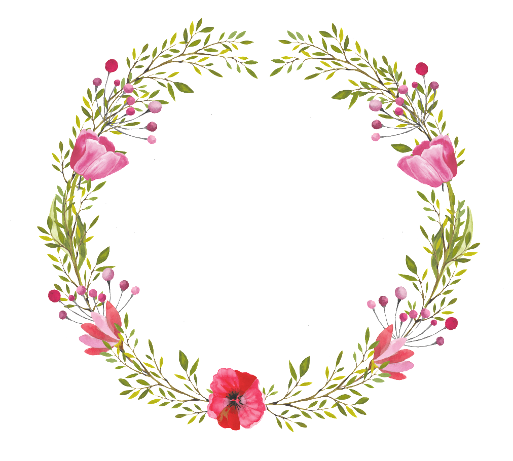Pink Beautiful Decorative Garland Png Free Buckle - Portable Network Graphics (1024x1024), Png Download