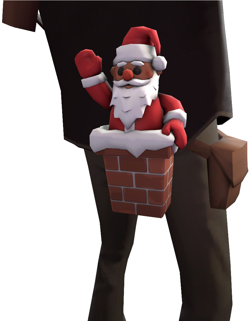 Sniper Pocket Santa - Cartoon (951x1080), Png Download