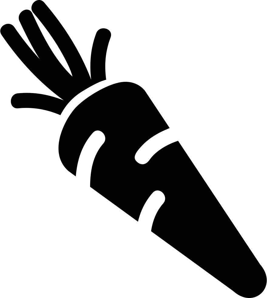 Carrot Of Healthy Vegetable Diet For Fitness Comments - Vegetable Silhouette Png (880x980), Png Download