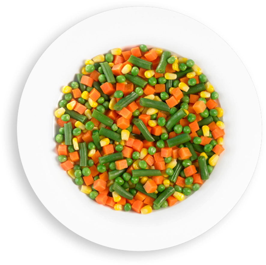 Eco-v Mixed Vegetables 6 X - Bonduelle Kalebanzo (600x600), Png Download