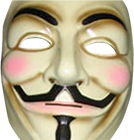 Joker Clipart Anonymous Face - Paper Mache Anonymous Mask (640x480), Png Download