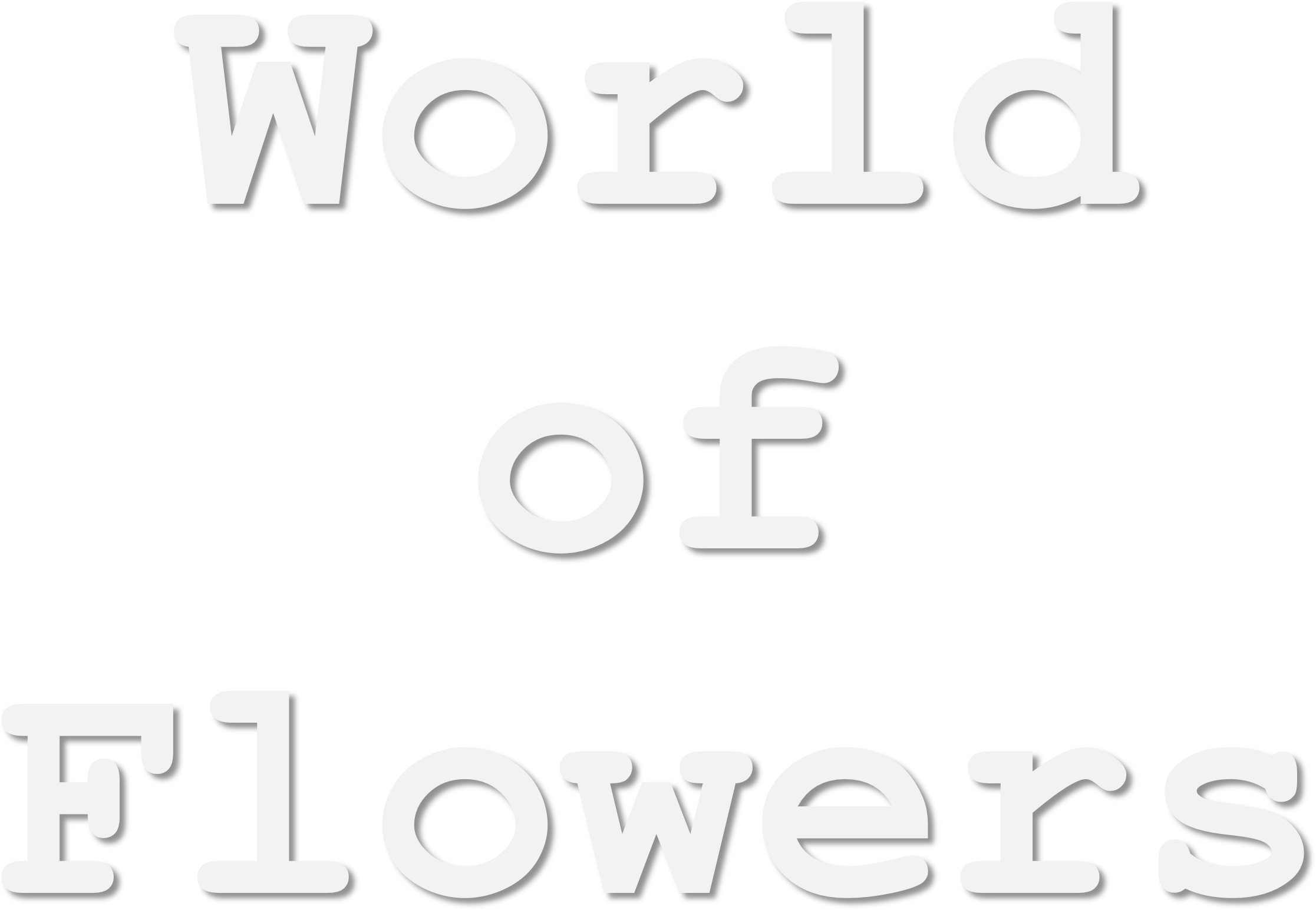 World Of Flowers - Calligraphy (2953x2335), Png Download