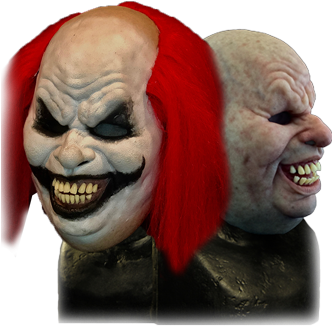 Chuckles Silicone Half Mask - Figurine (331x373), Png Download