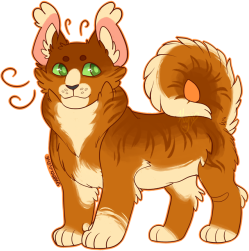 Squirrelflight I Hc That She Has An Acorn Shaped Mark - Cartoon (500x511), Png Download