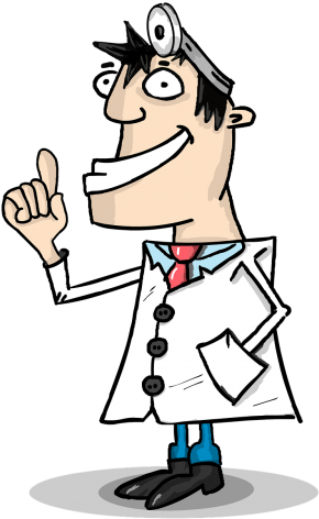 Smile,white Coat,stylized Character - Circolazione Sanguigna Vignette (500x500), Png Download