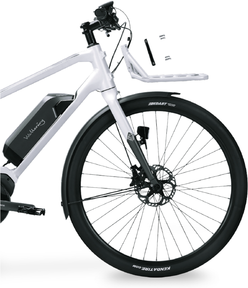Wallerang M 01 Electric Bike Front - Bianchi Methanol Sx 2016 (858x981), Png Download