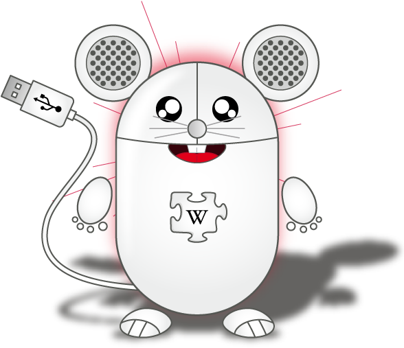 Png Royalty Free File Wikipedian Png Wikimedia Commons - Optical Mouse Cartoon Png (591x520), Png Download