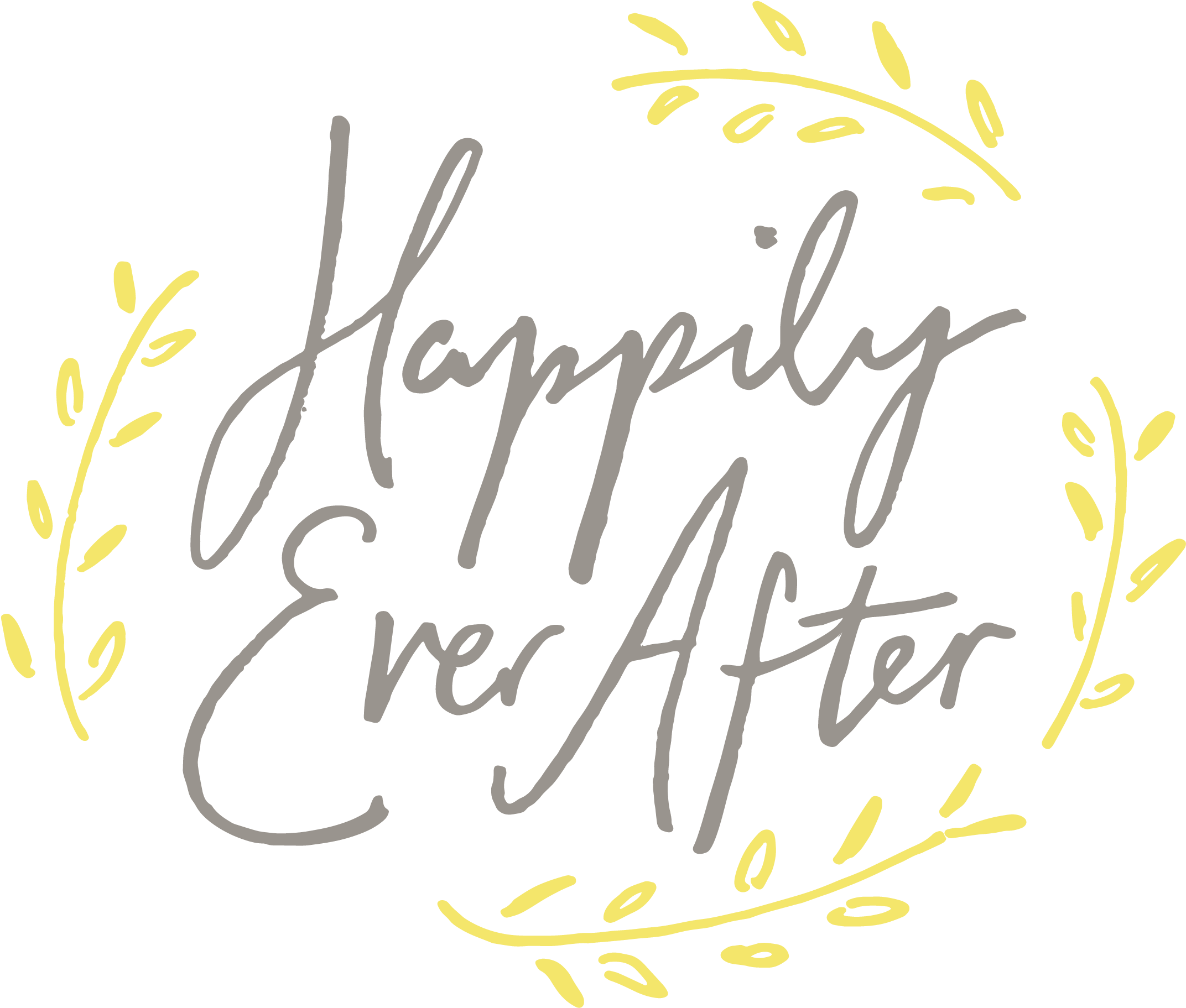 Online Pre-marital Coaching - Happily Ever After Calligraphy (2222x2222), Png Download