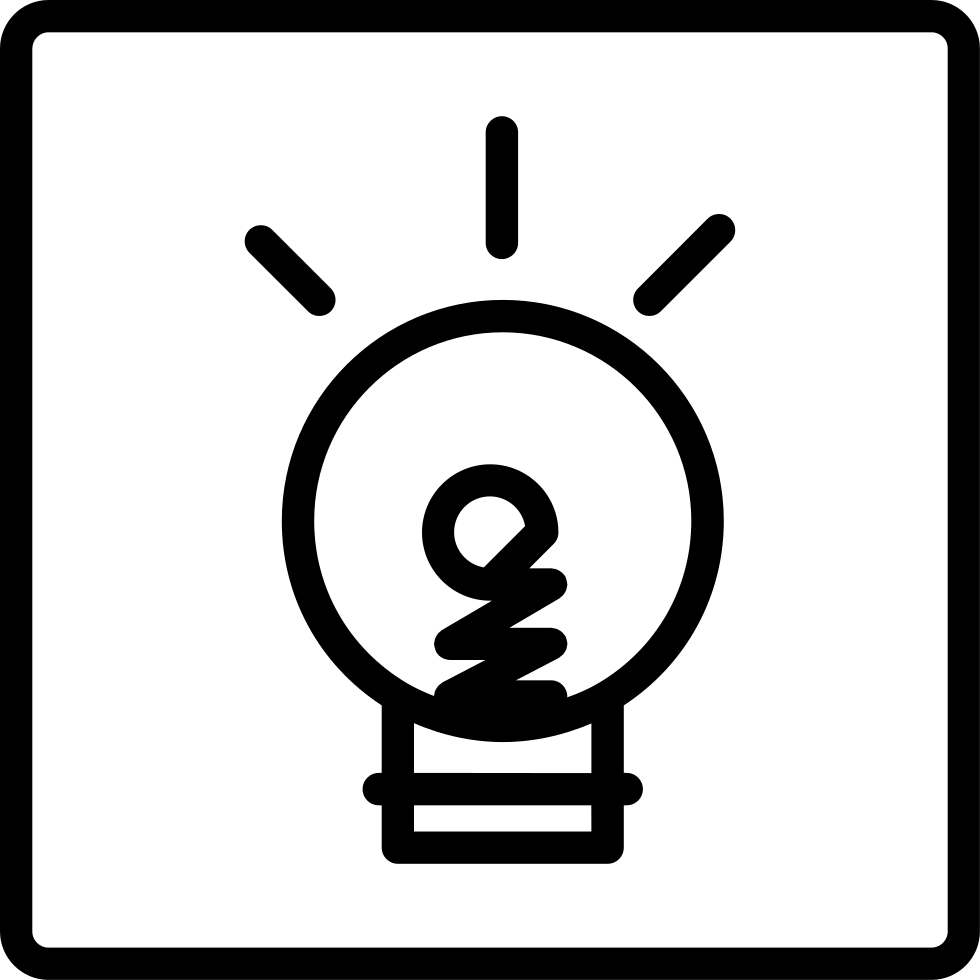 Light Bulb Doodle On A Square Background Comments - Tri Colour Gold Ring (980x980), Png Download