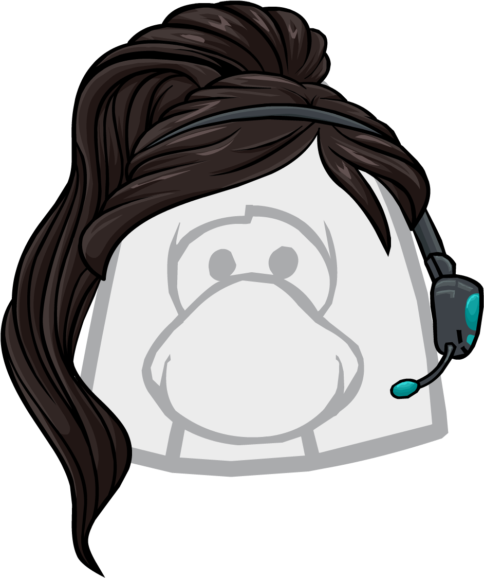 Clothing Icons 1170 Style 2013 - Club Penguin Agent Hair (1122x1122), Png Download