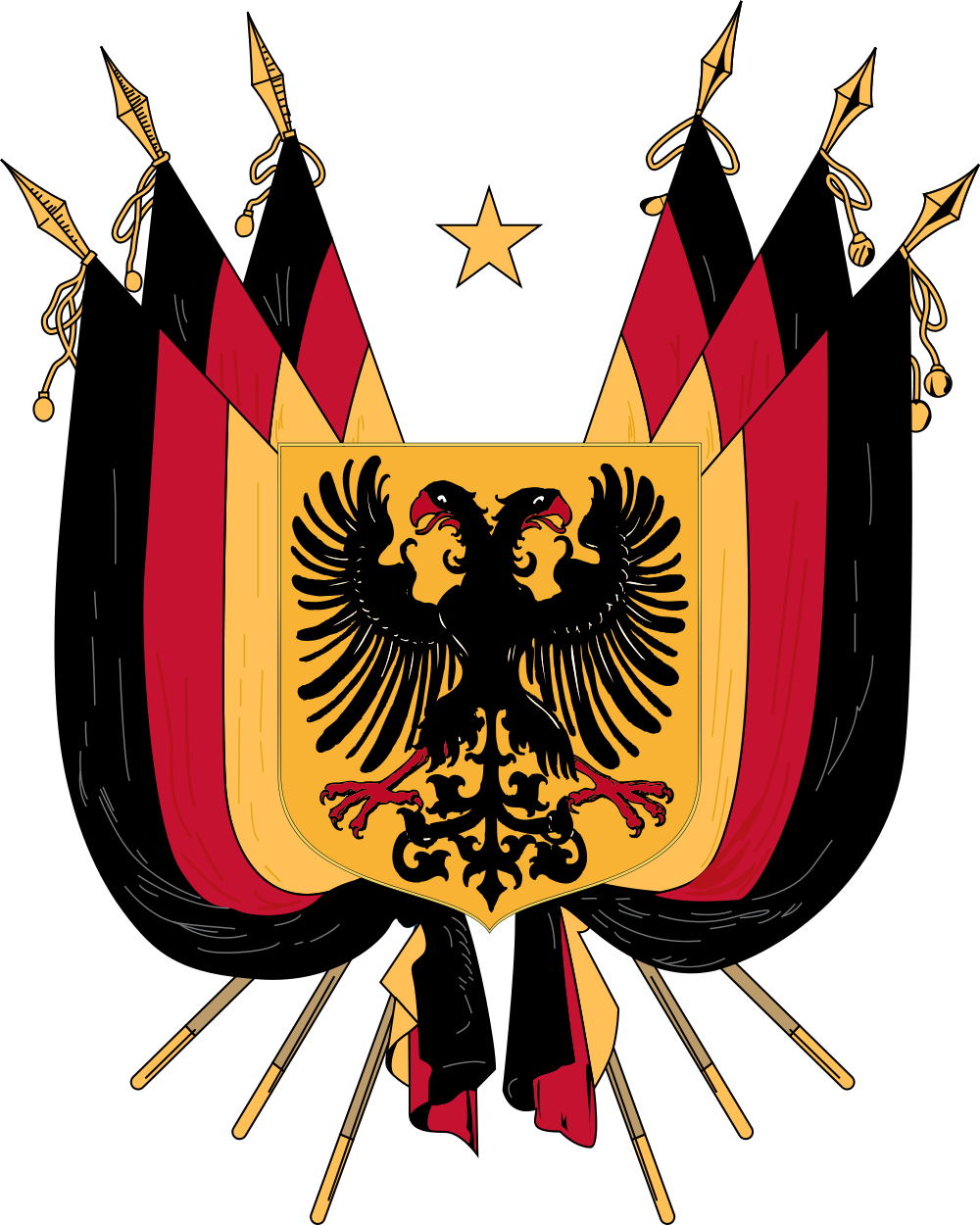 Coat Of Arms Of The German Empire - Germany Coat Of Arms (1000x1250), Png Download