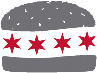 Dmk Burger Bar - Chicago Flag Stars (400x400), Png Download