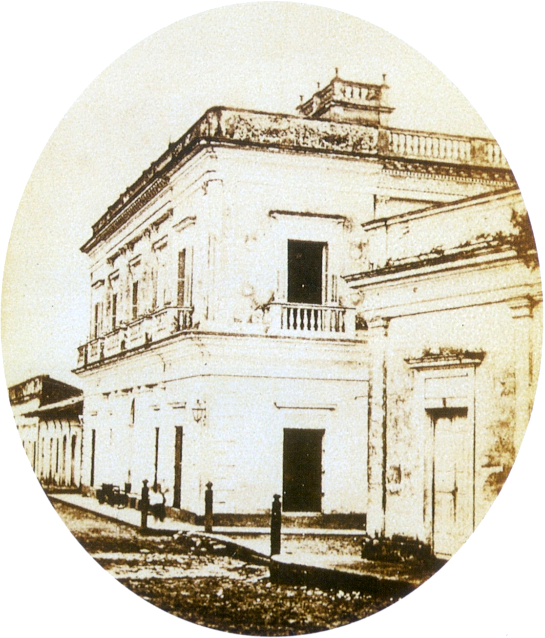 Building In Asuncion Where Caxias Stayed - House (1116x1306), Png Download