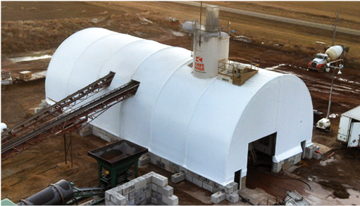 Fabric Buildings By Natural Light Fabric Structures - Building (578x319), Png Download