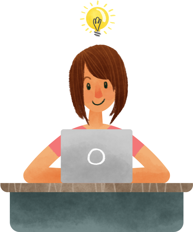 Thinking-girl - Pear Deck (669x782), Png Download