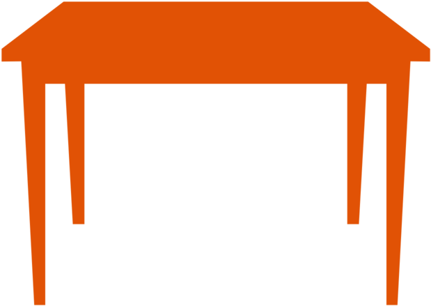 Dining Table Icon - Table Icon Png (1000x820), Png Download